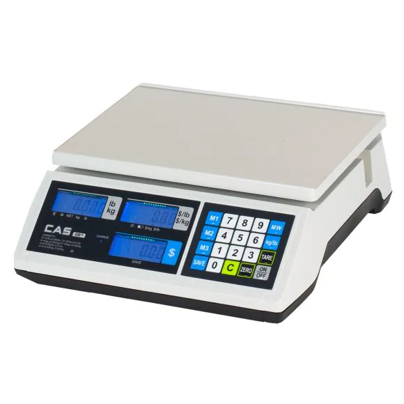 NTEP,Legal for Trade LCD CAS ERJR Price Computing Scale 30 Lb by 0.005 lb 